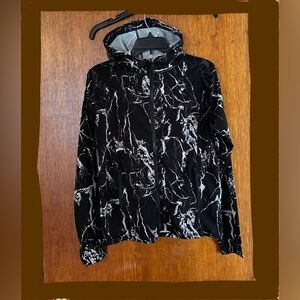 2/$20 - Black & White JGX Performance Jacket with Abstract Black/White Marbling